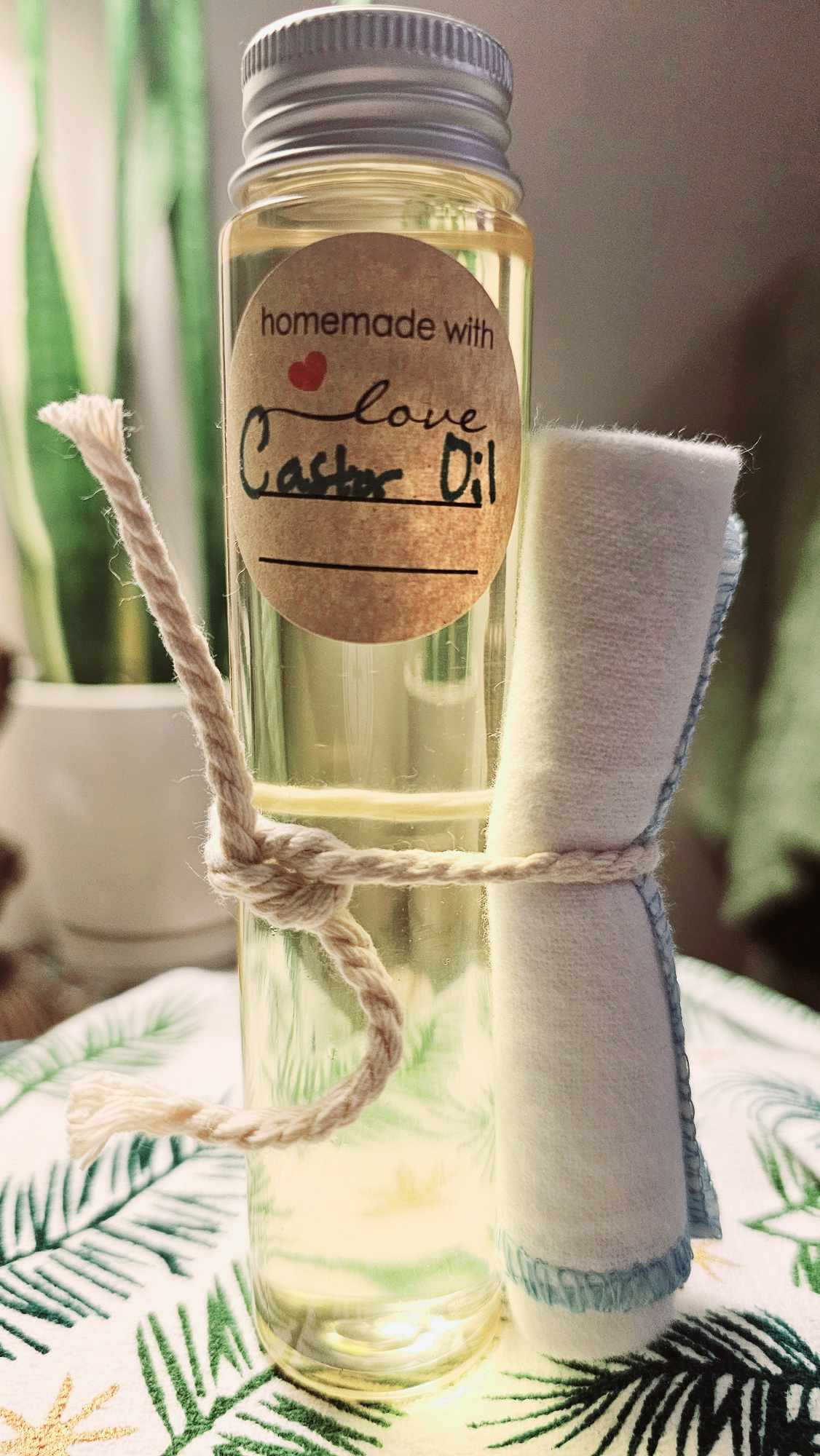 Castor Oil Set (w/flannel)